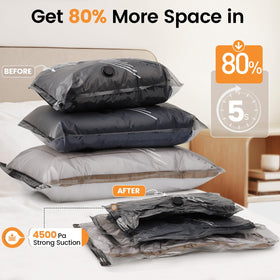 Lifree vacuum bags 28-inch large pack perfect for towels and comforters.