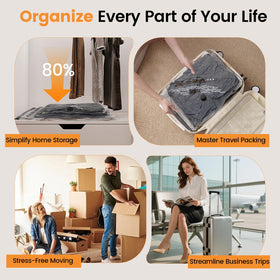 Lifree vacuum bags space-saving design helps maximize luggage space.