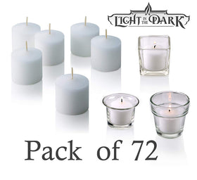Light In The Dark spa and hotel decor votives provide intimate ambiance.