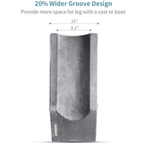 LightEase leg pillow shown on a recliner for versatile rest.