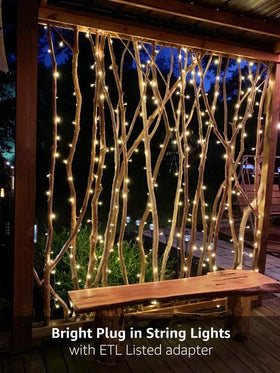 Lighting EVER 306 LED curtain lights include an ETL-certified transformer for safe operation.