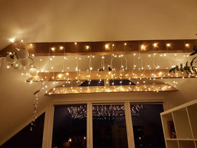 Lighting EVER 306 LED curtain lights memory function saves your last setting.