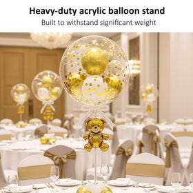 Lightsfever centerpiece balloon stand setup enhances table decor.