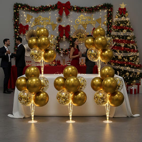 Lightsfever LED fairy lights illuminate the centerpiece for warm ambience