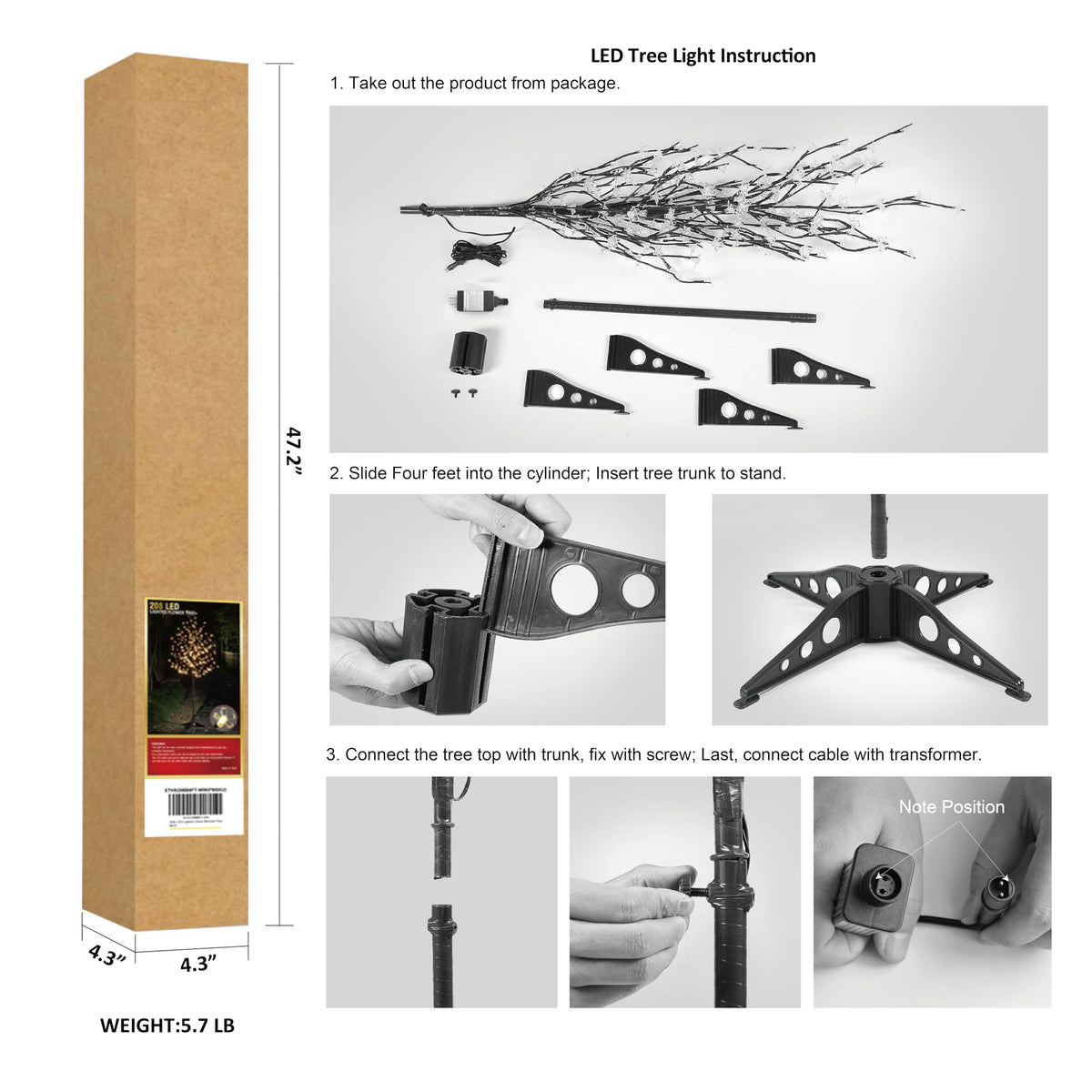 Lightshare 24V adaptor with dimmer and timer for flexible operation.