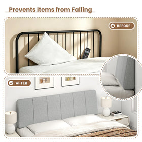 Liiwepo headboard provides 5-inch lumbar support for comfortable seating.