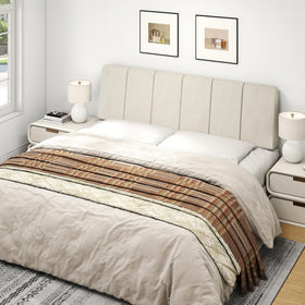 Liiwepo headboard slim silhouette enhances everyday bedroom style.