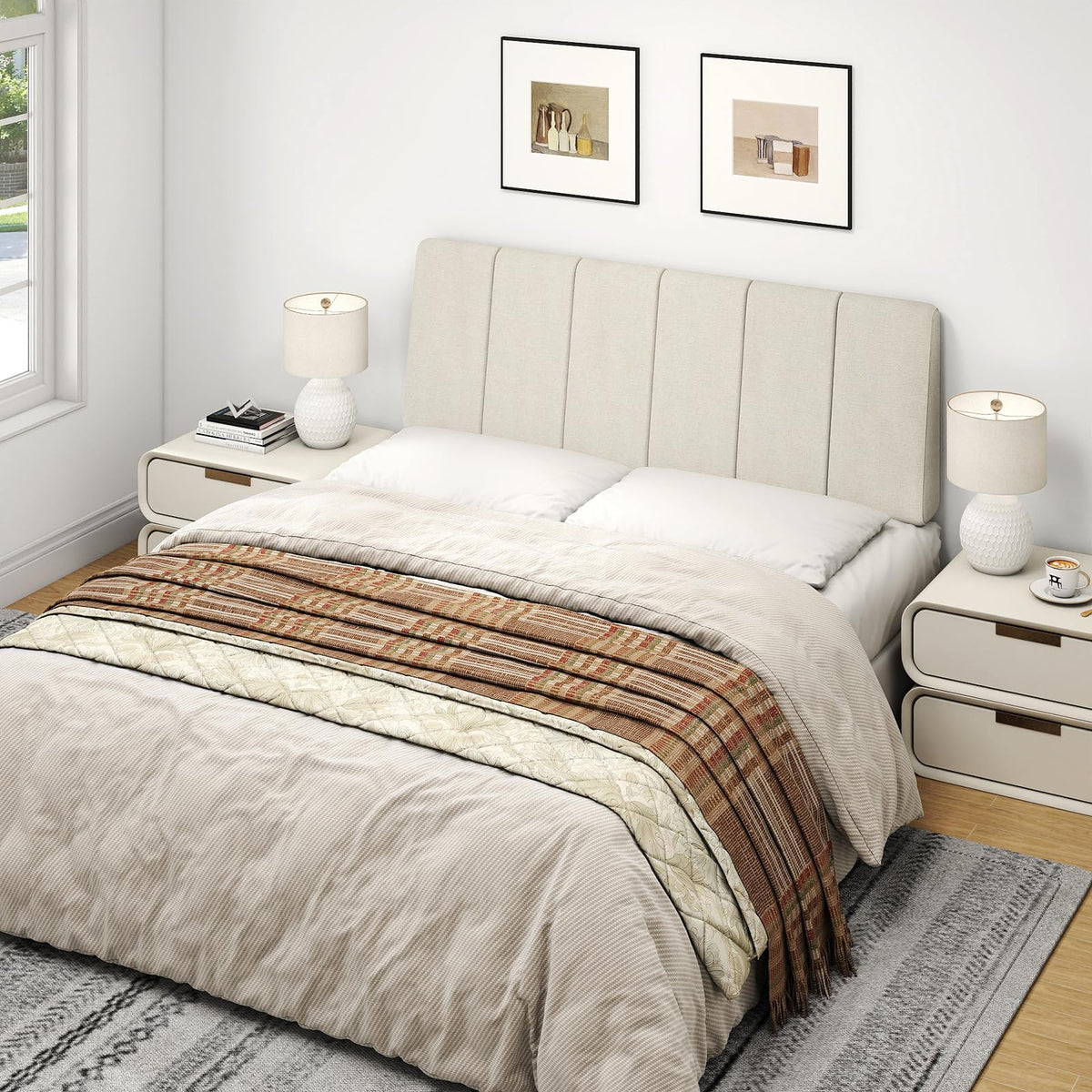Liiwepo sleek silhouette and delicate texture create a modern, inviting space.