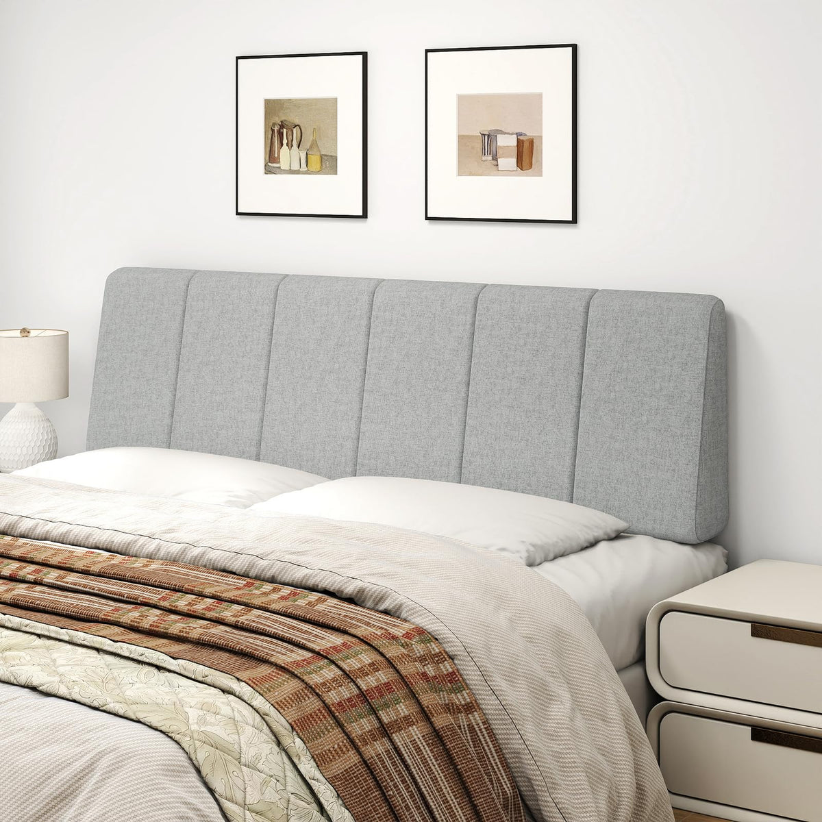 Liiwepo queen headboard no assembly for quick setup and compatibility.