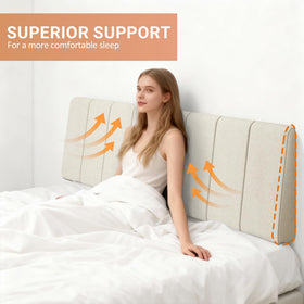 Liiwepo sleek headboard silhouette with refined lines fits contemporary beds