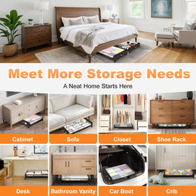 LIJIAI under-bed storage promotes versatile home organization.