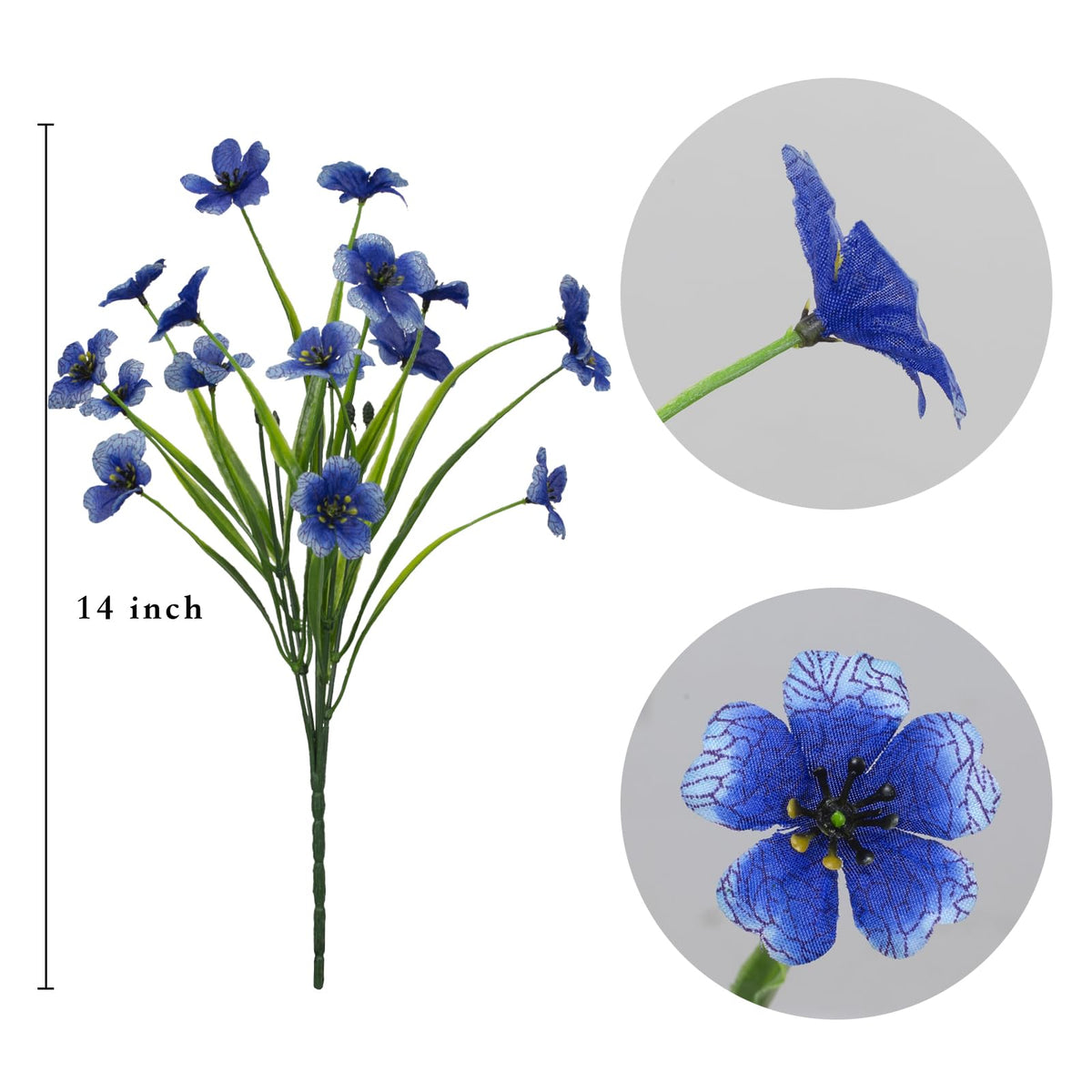 LikSoor durable artificial flowers stay vibrant through sun, rain, and wind.
