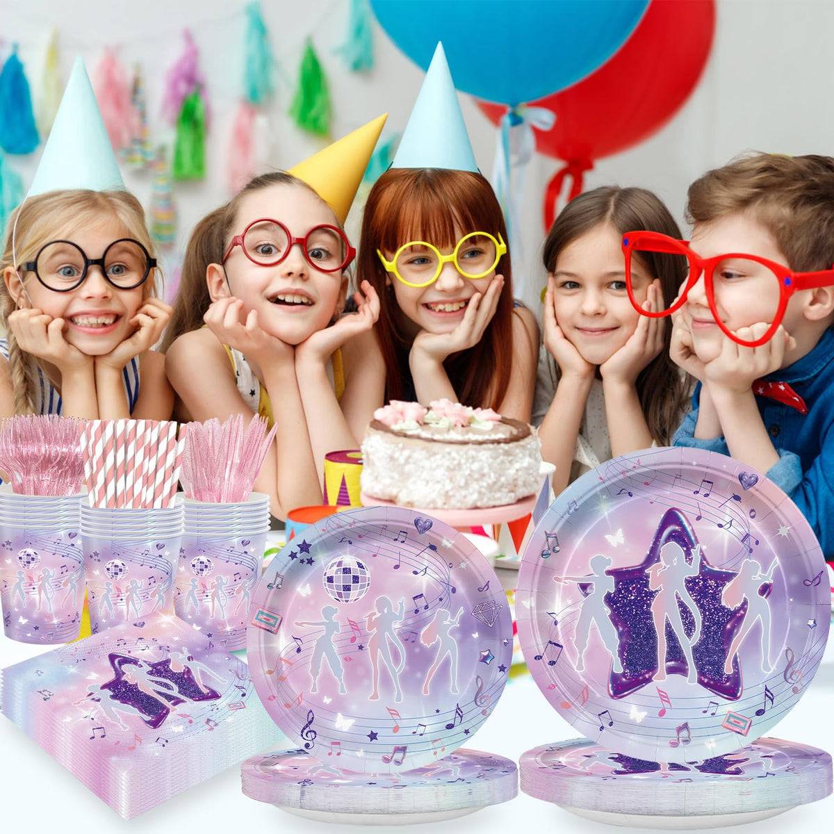 Likuyve music dance party utensils including forks and knives for easy serving