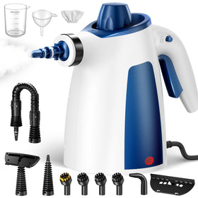 Likzest handheld steam cleaner emitting 230°F steam for fast, deep cleaning