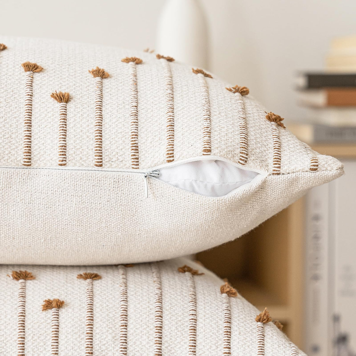 LILEPOY pillow cover on sofa enhances contemporary living room decor