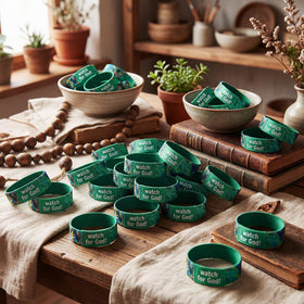 Liliaafar green braided comfort bracelet close-up showing soft, durable material