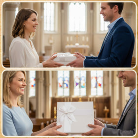 Liliful white baptism towel adding soft texture to photos and rituals