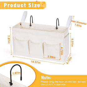 Lilithye bedside pocket top-frame encirclement enhances durability and stability.
