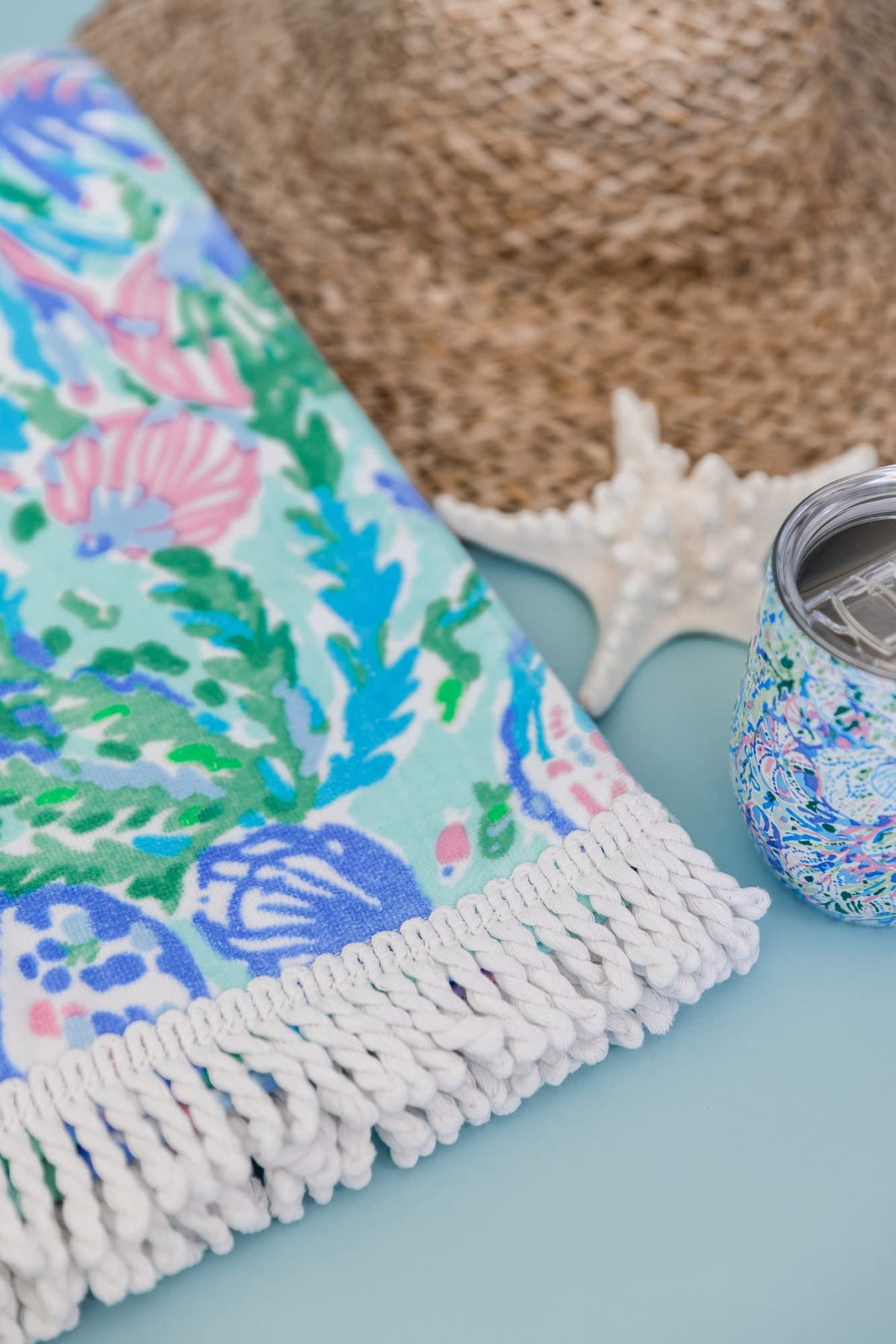 Lilly Pulitzer after-swim towel dries you comfortably