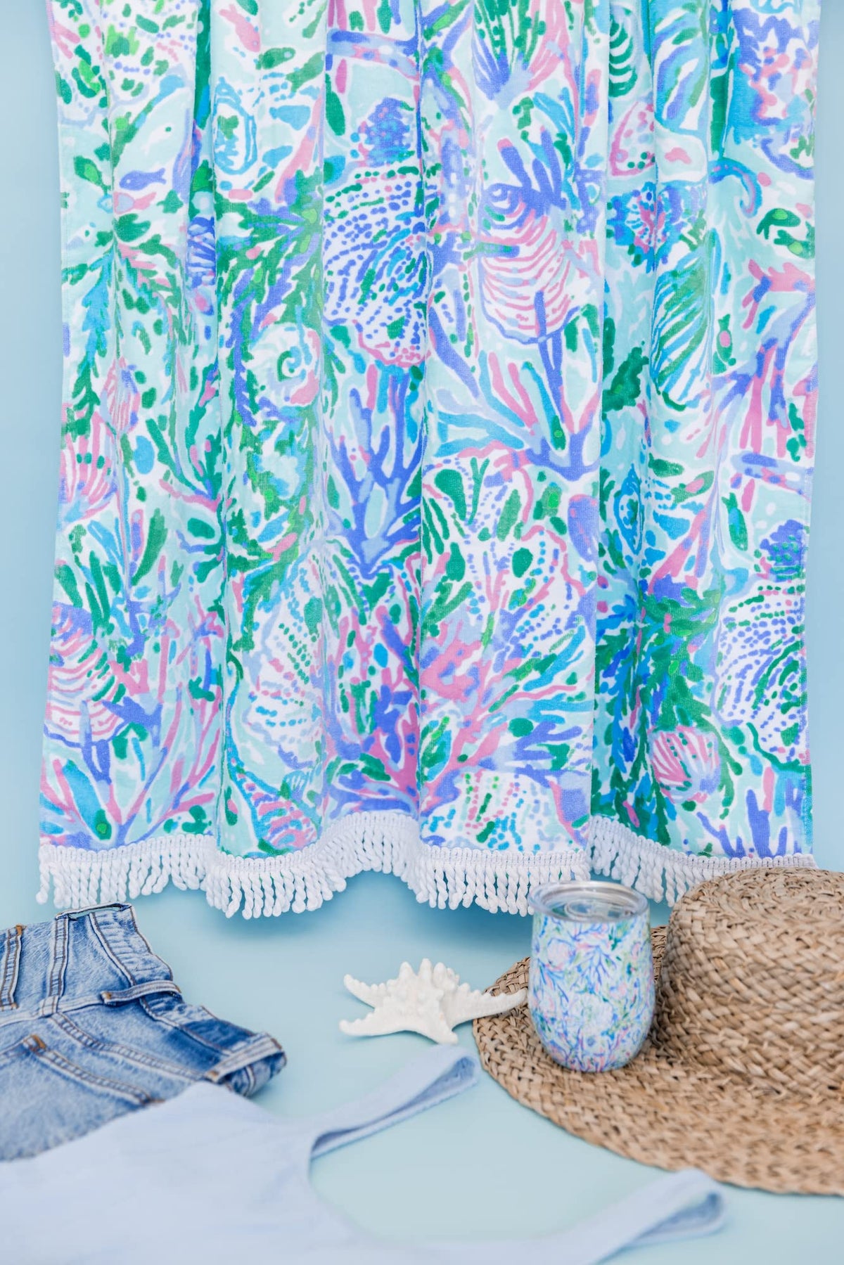 Lilly Pulitzer towel is machine washable for everyday convenience