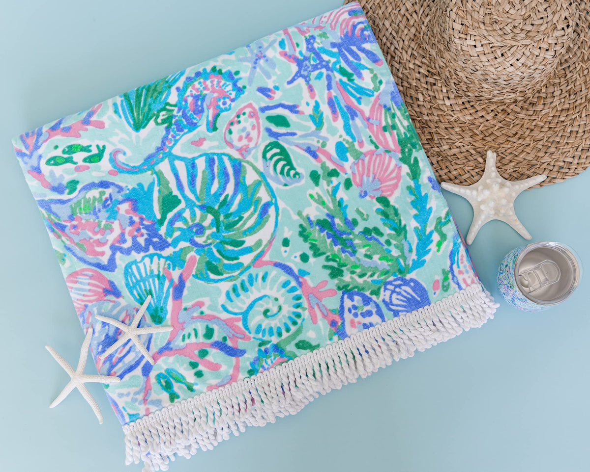 Lilly Pulitzer tassel trim detail adds playful poolside style