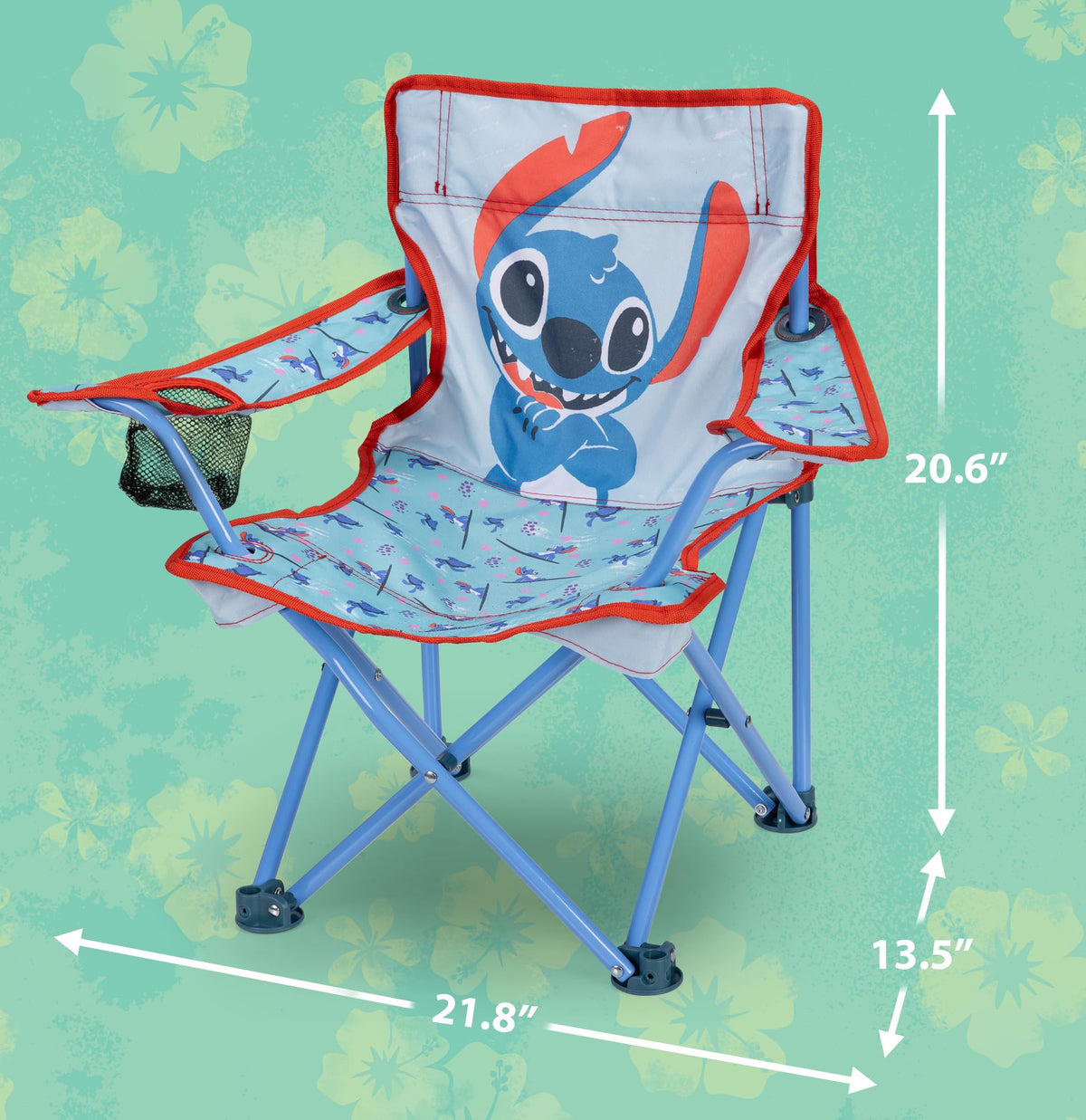 Lilo and Stitch Fold-N-Go chair with carry bag for easy travel.