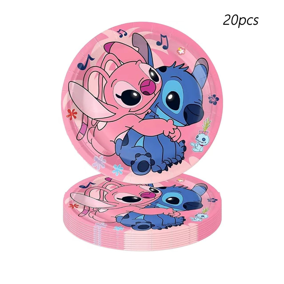 Lilo & Stitch pink decoration closeup highlights prints
