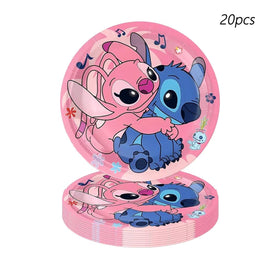 Lilo & Stitch pink decoration closeup highlights prints