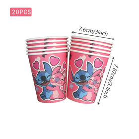 Lilo & Stitch pink party scene shows cohesive decor