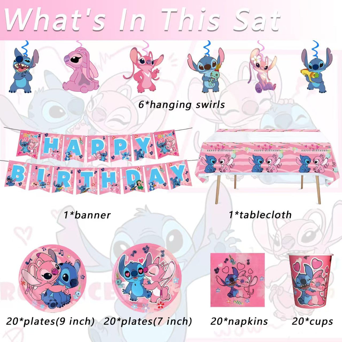 Lilo & Stitch pink plates showcase playful prints for kids