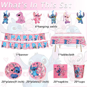 Lilo & Stitch pink plates showcase playful prints for kids