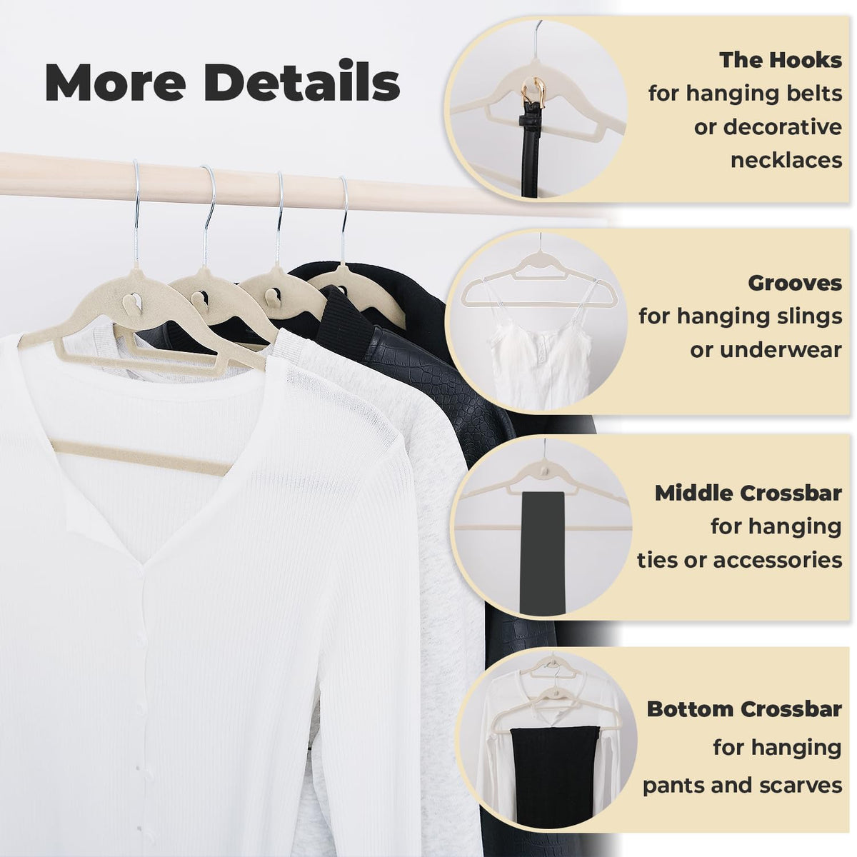 Limogoo heavy-duty 15 lbs capacity handles jackets and coats securely.