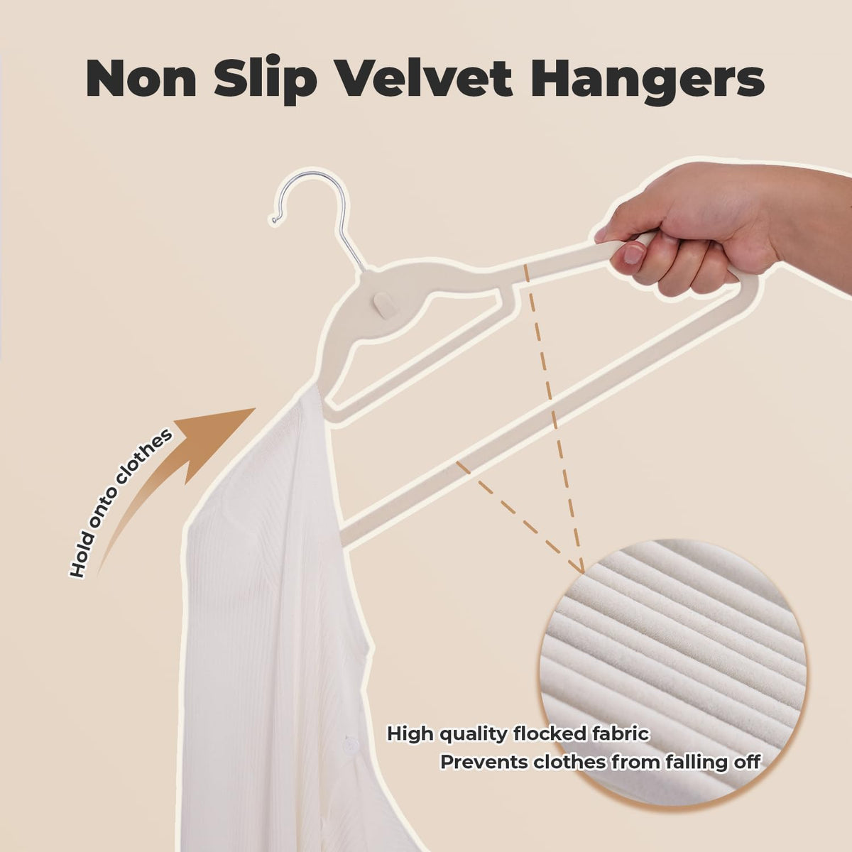 Limogoo 360° swivel neck lets you hang and access garments from any angle.