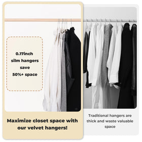 Limogoo non-slip felt fabric prevents garments from slipping off during daily use.