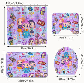 LIN&BABAY non-slip bath mat provides safety on wet bathroom floors.