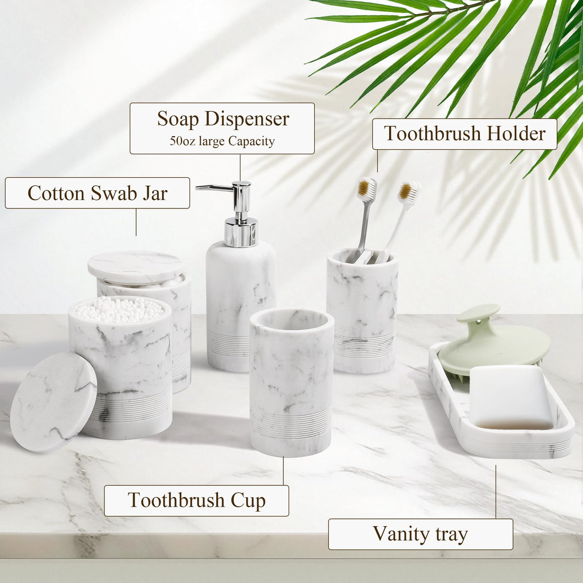 LIN CHUAN cotton swab jar stores small items neatly and accessibly