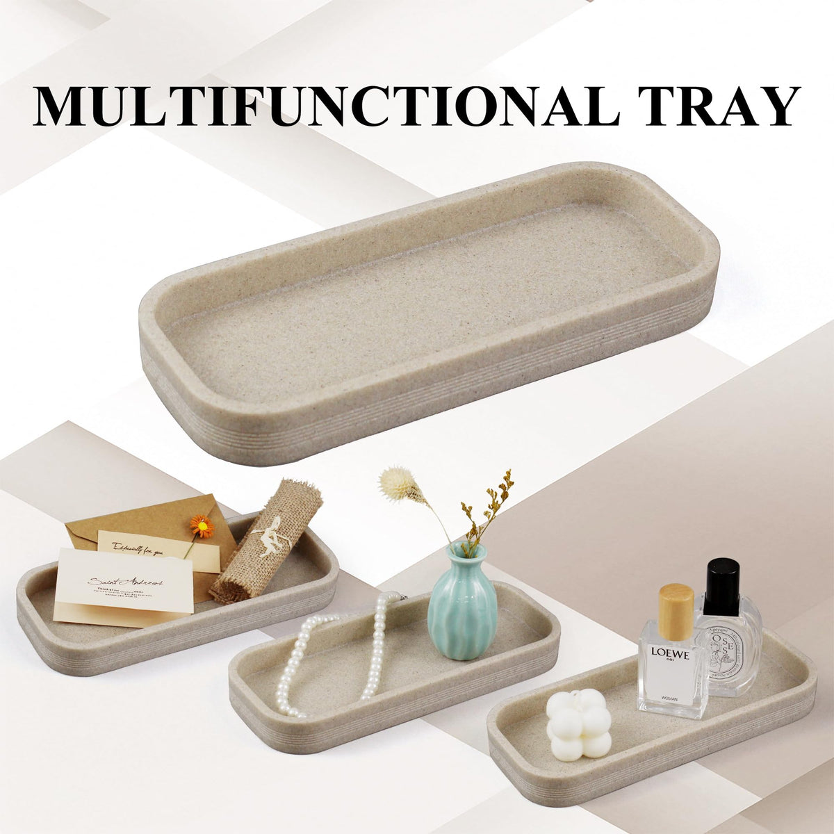 LIN CHUAN beige cotton swab jar 2 for cotton balls and extras