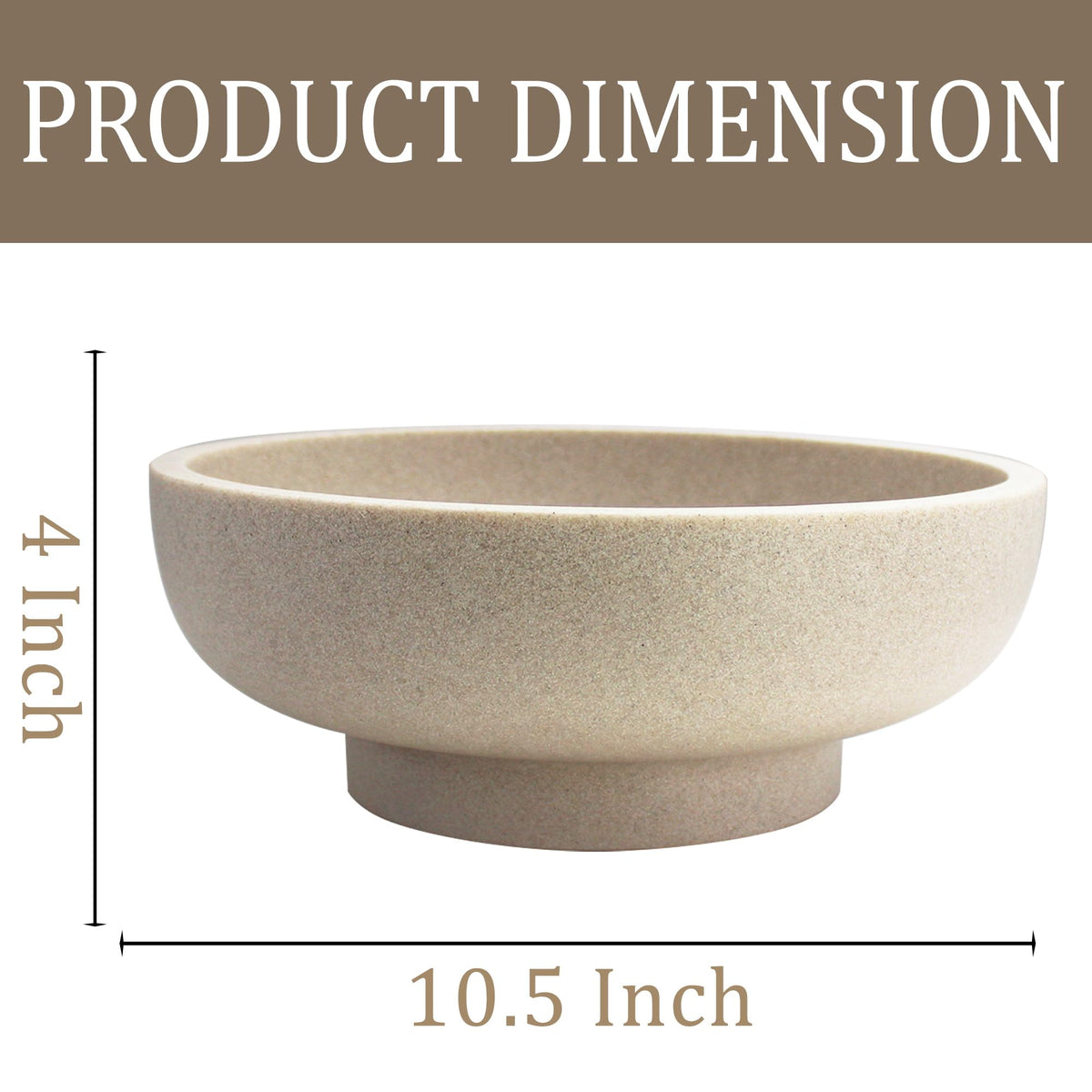 LIN CHUAN beige bowl offers lightweight durability for everyday use.