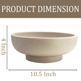 LIN CHUAN beige bowl offers lightweight durability for everyday use.