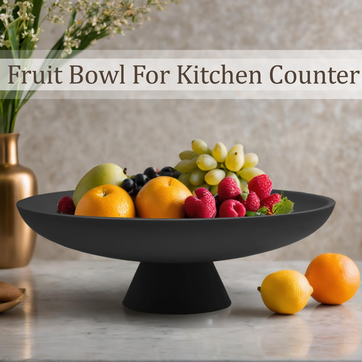 LIN CHUAN matte black bowl on entry table for organized, chic accessories.
