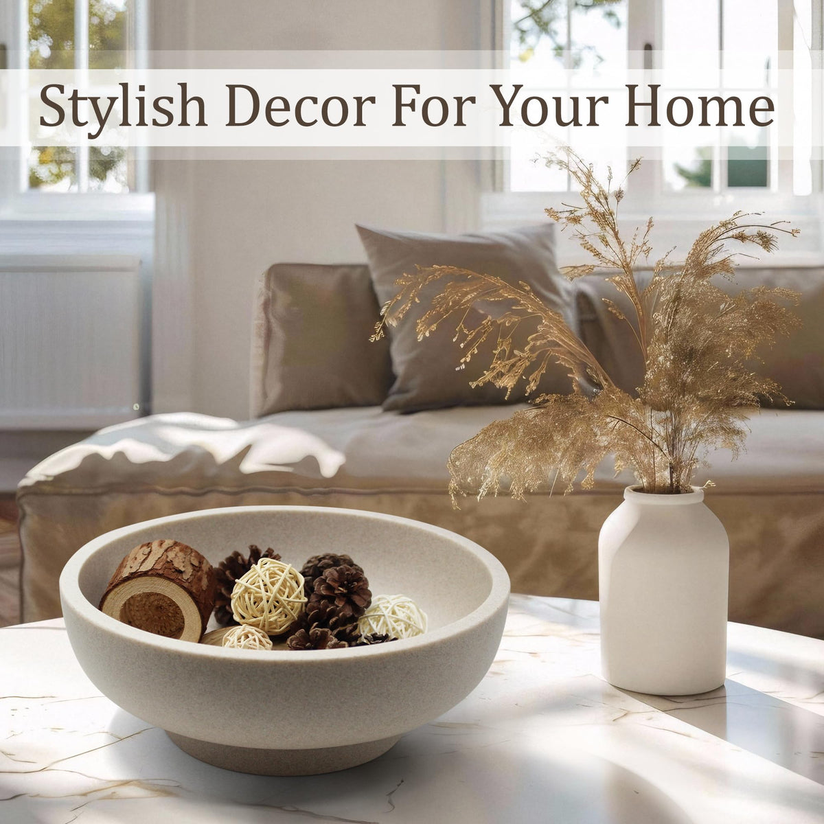 LIN CHUAN resin bowl with pedestal adds a modern touch to living spaces.