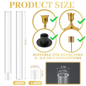 Clear Linastu acrylic vases showcase blooms and light with durability.