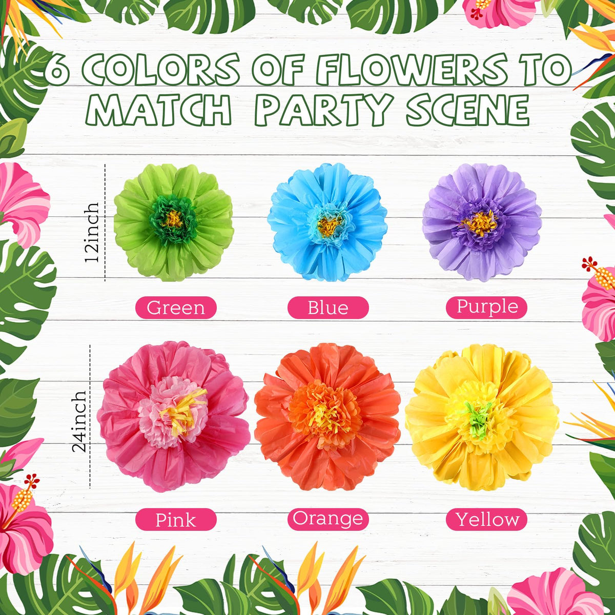 Lincia 24in yellow hibiscus paper flower brightens event backdrops.