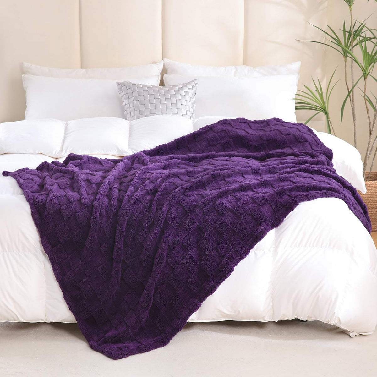 Linecooo 3D checkered design adds stylish texture to seating.