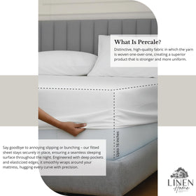 Linen Home four pillowcases with open-end design for neat pillow coverage.