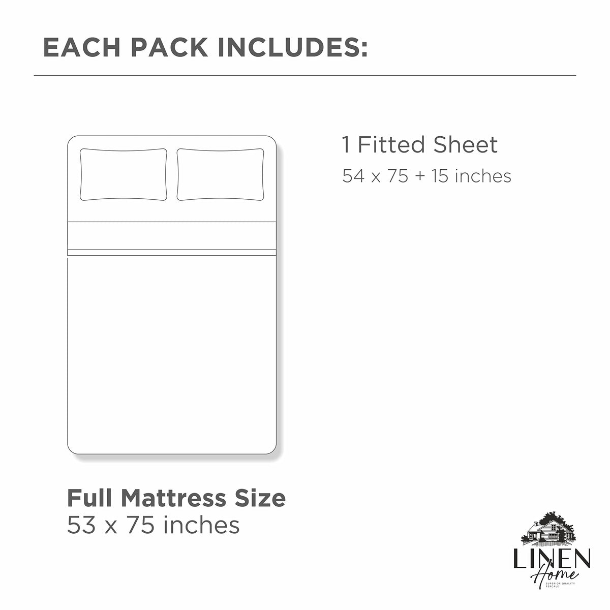 Linen Home easy-care sheet suitable for machine washing and quick laundry