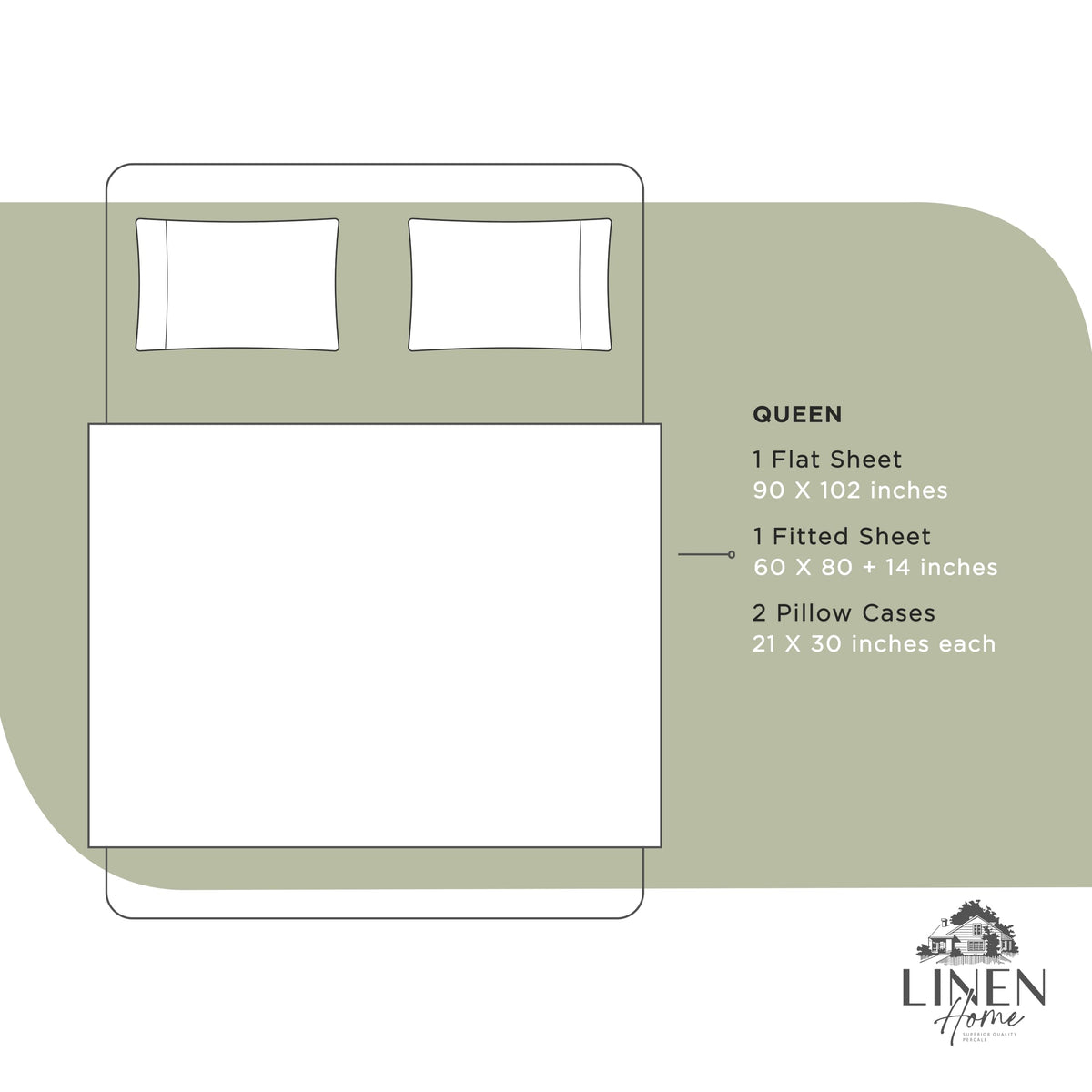 Linen Home Made in Green badge indicates approved sustainable production.