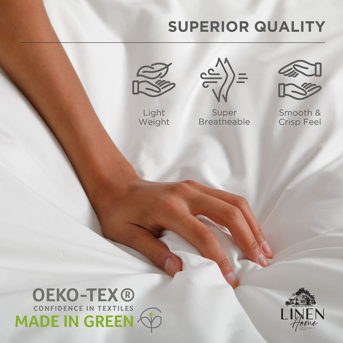 Linen Home Made in Green certification reassures safe, responsible manufacturing