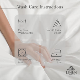 Linen Home deep-pocket design fits thicker mattresses