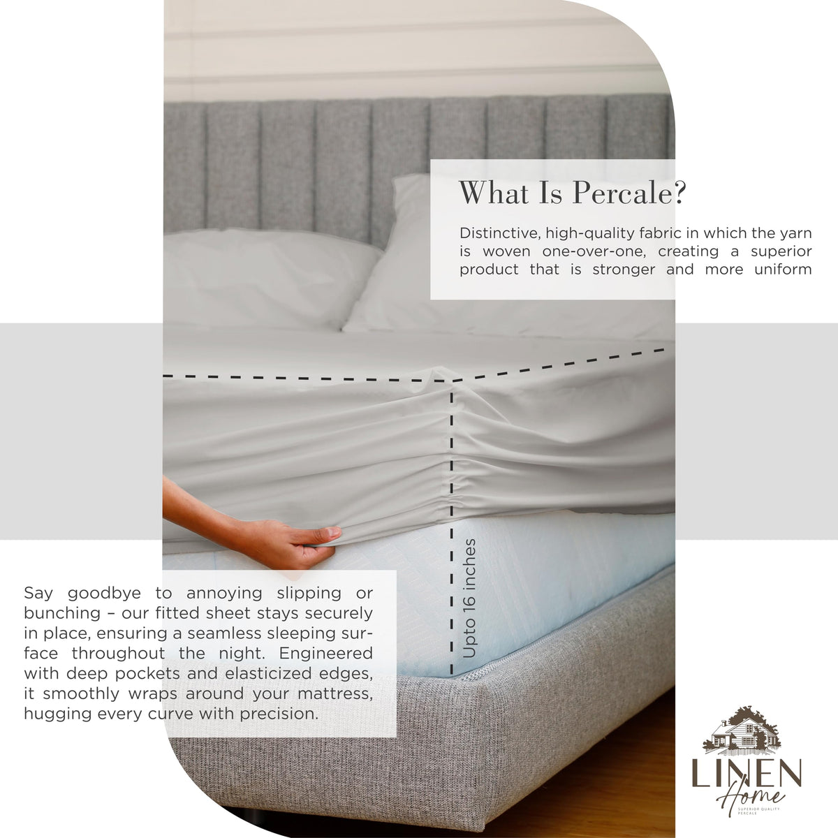 Linen Home two pillowcases offer premium finish and softness